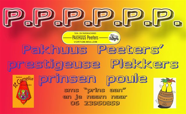 SMS dienst Prinsenpoule